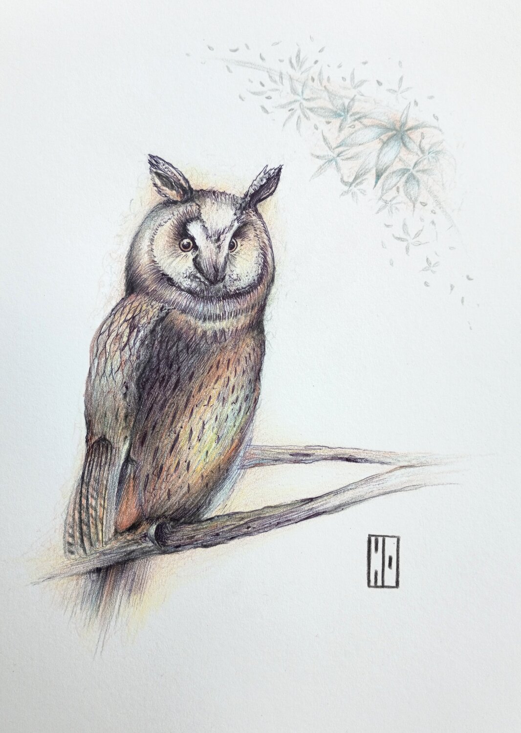 En veille Hubert Ollivier Drawing for sale