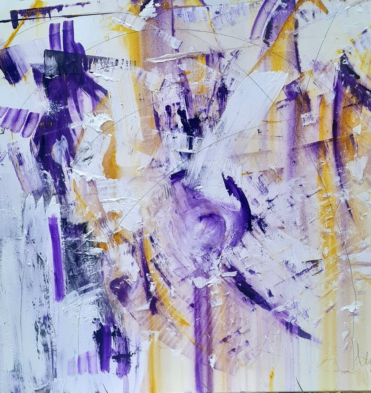 Down the road apiece Ernst-Martin HEEL Original painting for sale