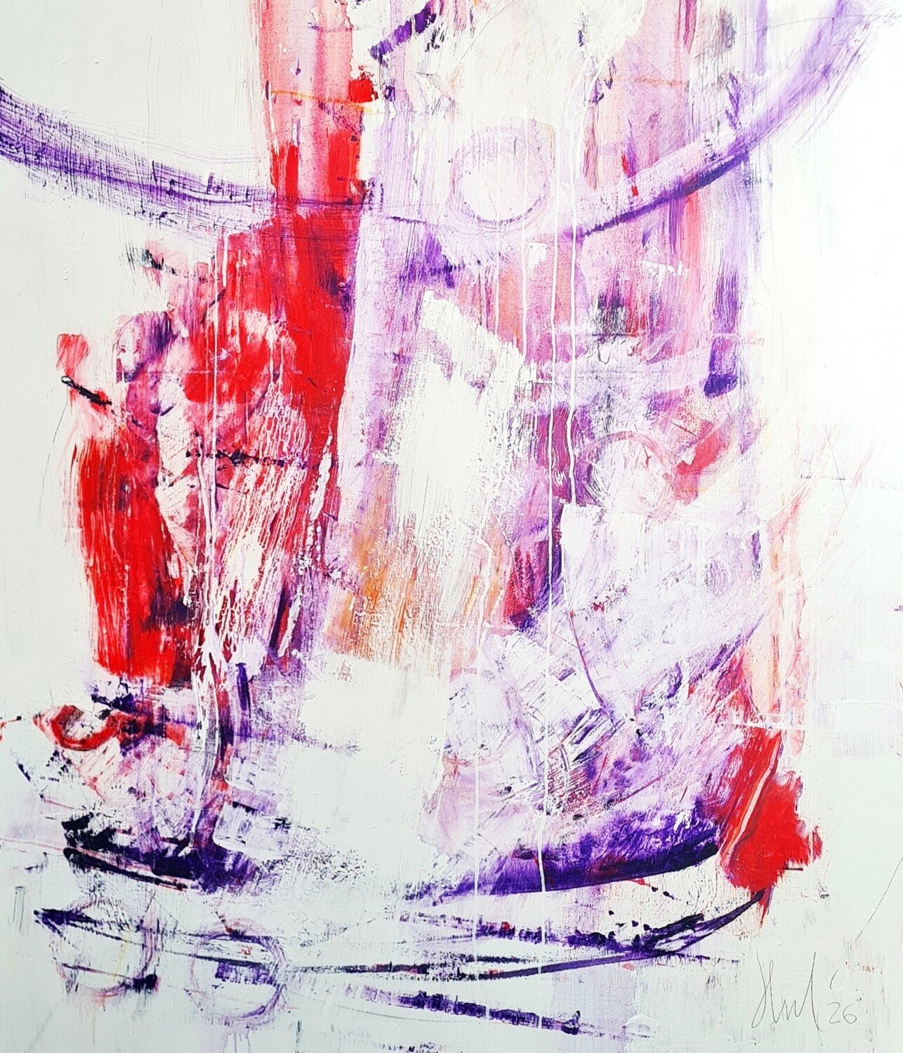 Lifting up Ernst-Martin HEEL Original painting for sale