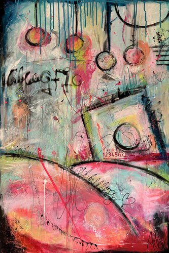 Spurensuche by Alexandra Machmar, Painting for Sale on Select