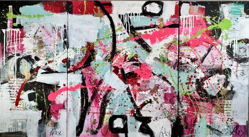 Triptychon - THE BEAUTY OF SOUL by Alexandra Machmar, Painting for Sale on Select