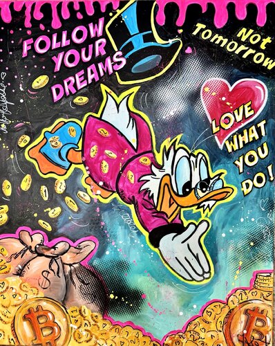 FOLLOW YOUR  DREAMS by Alexandra Machmar, Painting for Sale on Select