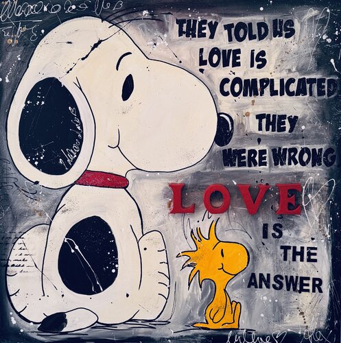 LOVE IS THE ANSWER by Alexandra Machmar, Painting for Sale on Select