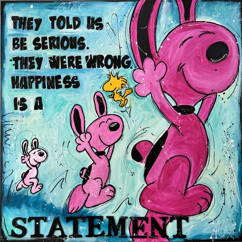 HAPPINESS IS A STATEMENT by Alexandra Machmar, Painting for Sale on Select