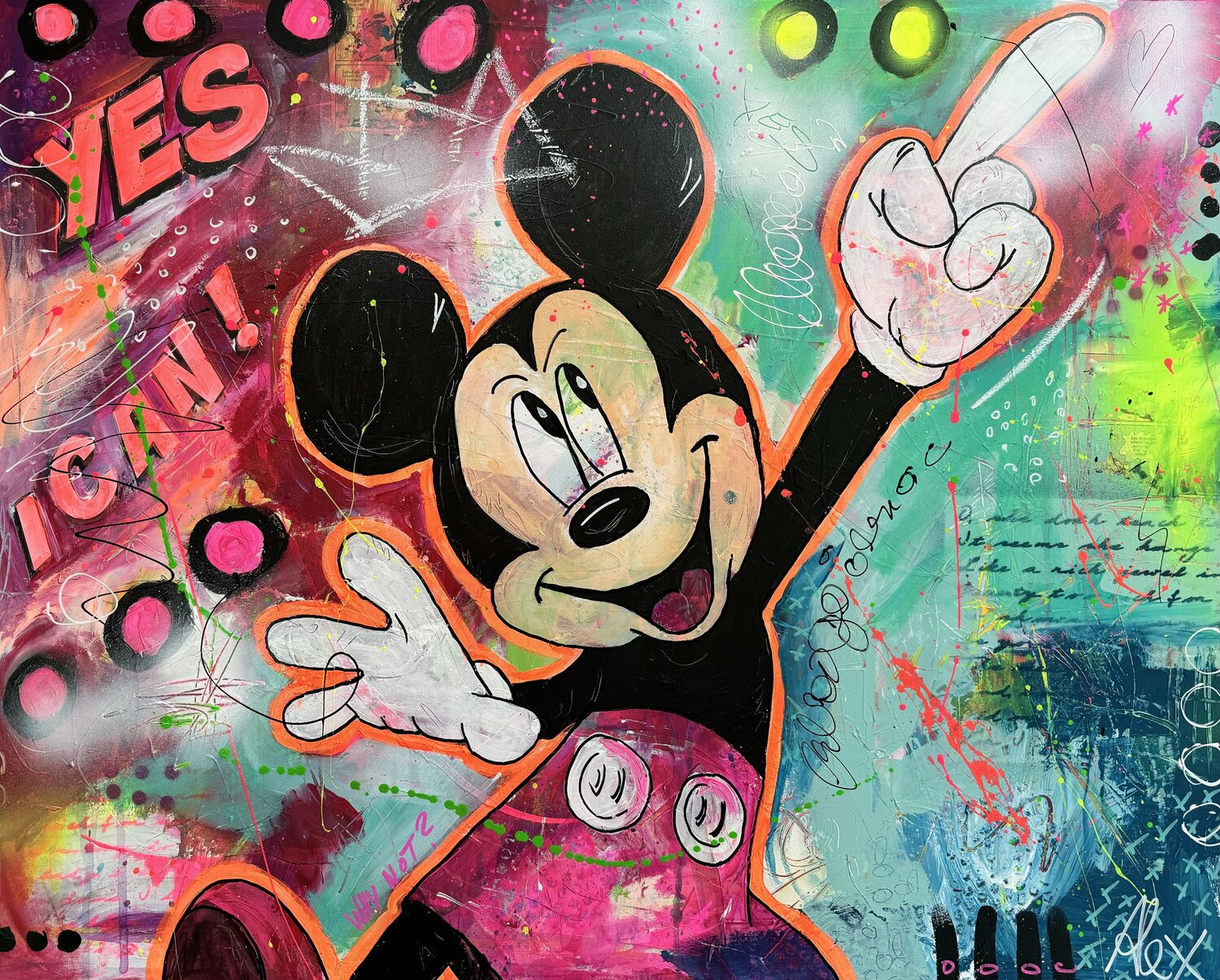 YES, I CAN ! Alexandra Machmar Original painting for sale