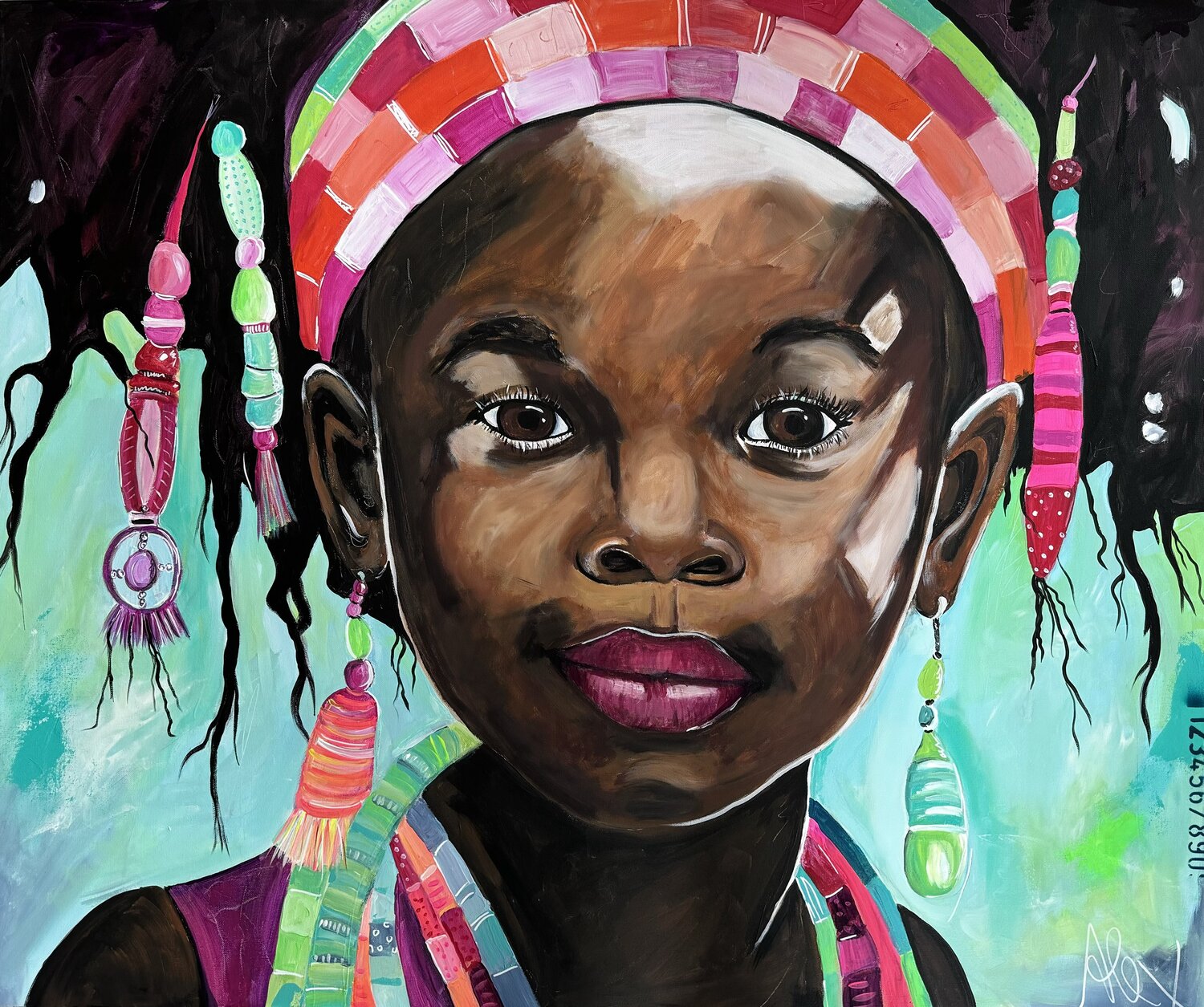 LITTLE RUBY Alexandra Machmar Original painting for sale