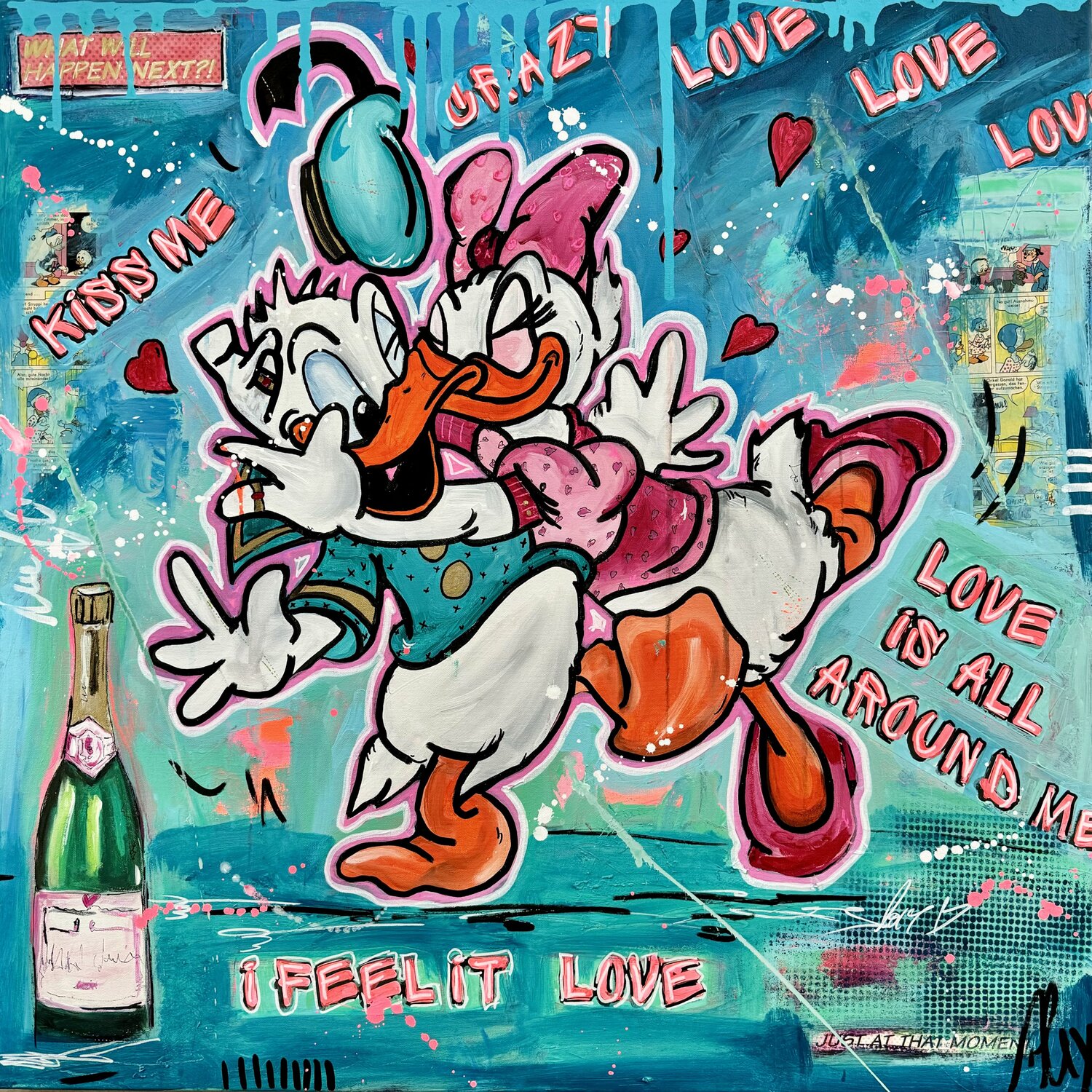 Love is all around Alexandra Machmar Original painting for sale