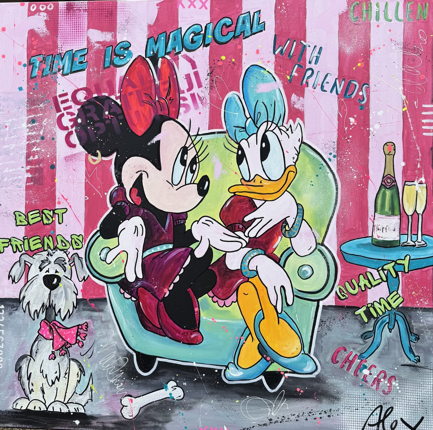 TIME IS MAGICAL Alexandra Machmar Original painting for sale