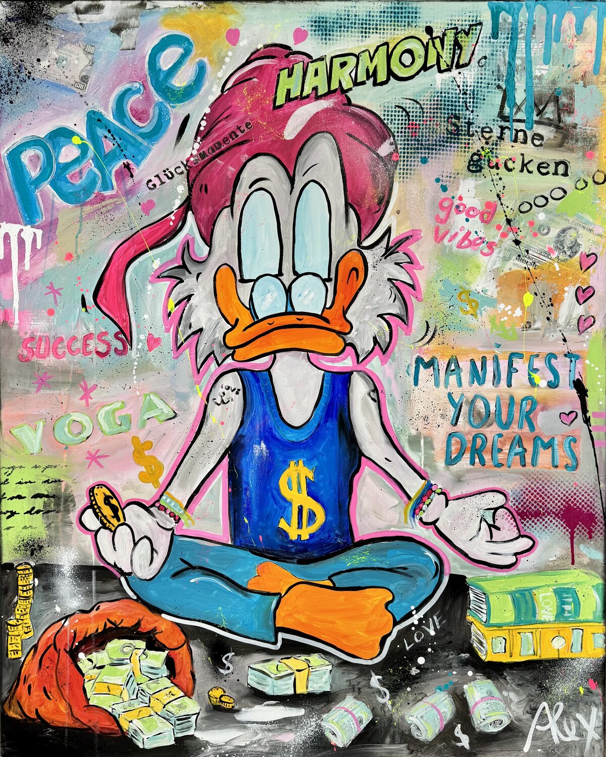 PEACE AND HARMONY Alexandra Machmar Original painting for sale