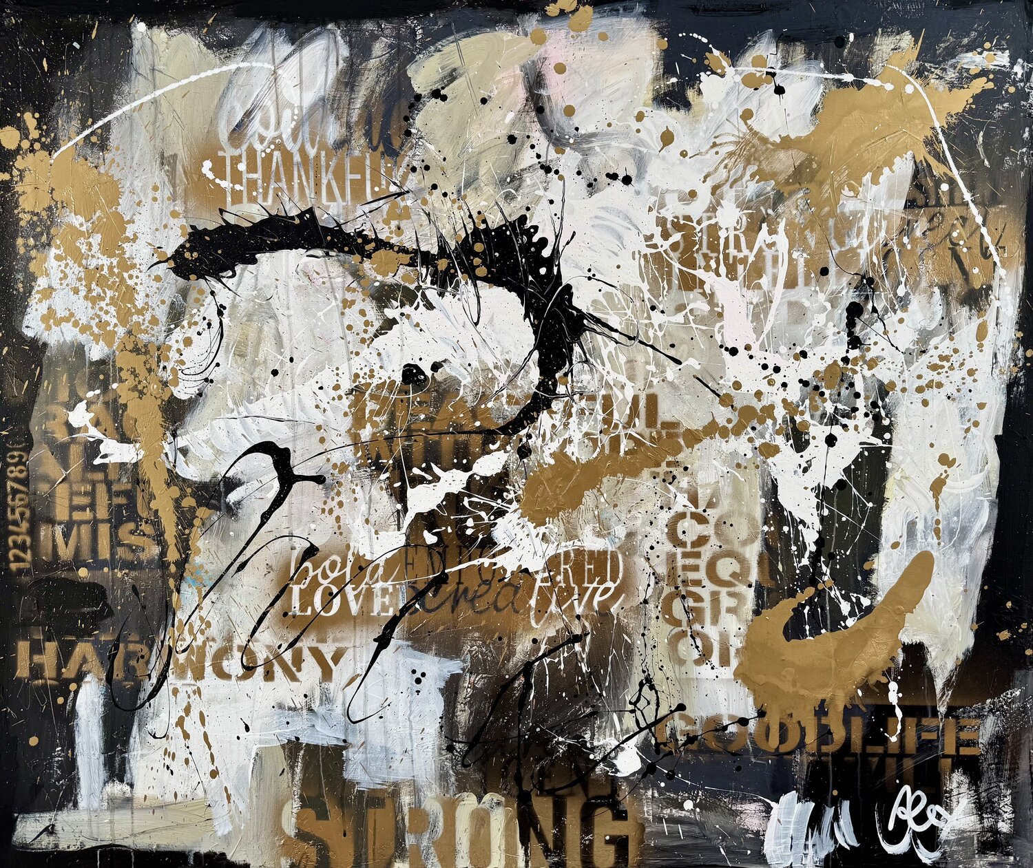 THE POWER OF WORDS Alexandra Machmar Original painting for sale