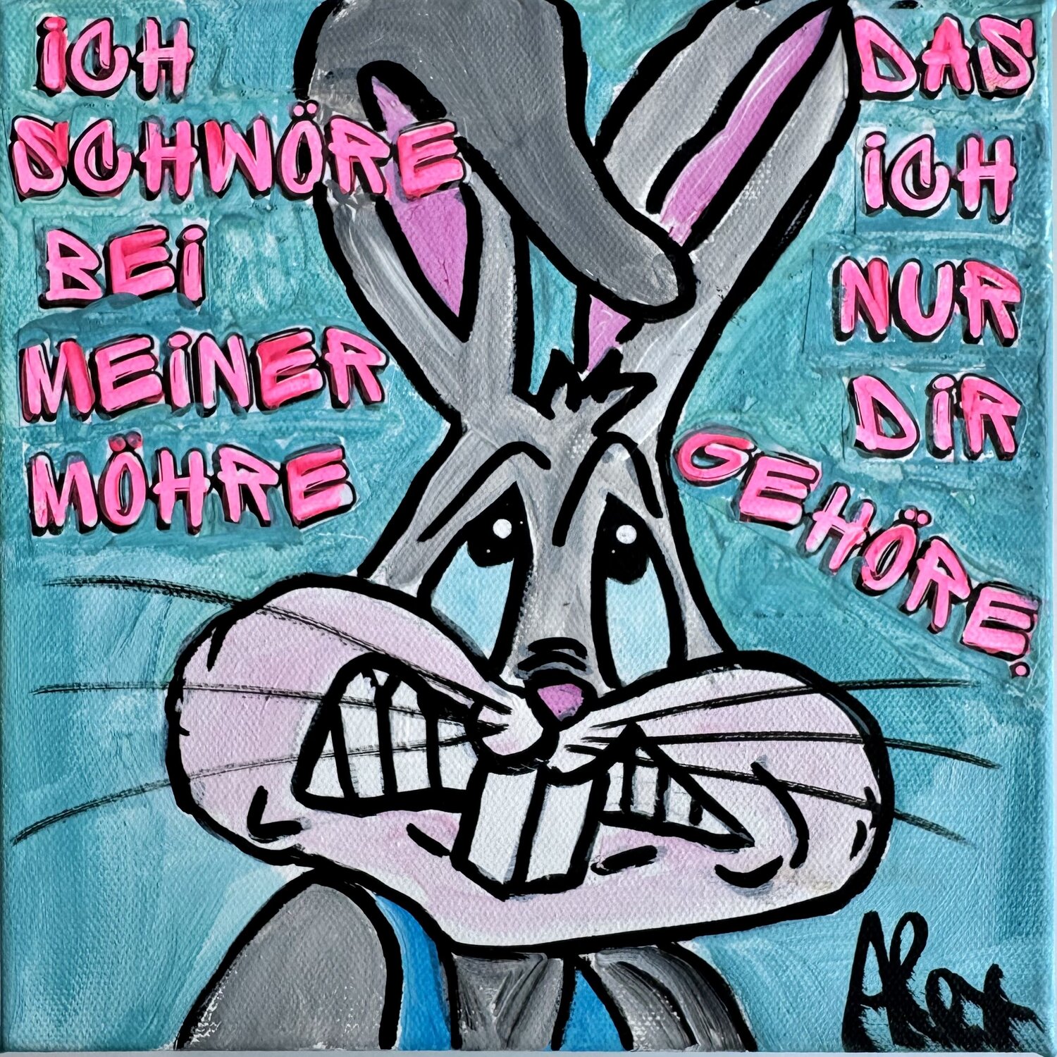 ICH SCHWÖRE Alexandra Machmar Original painting for sale