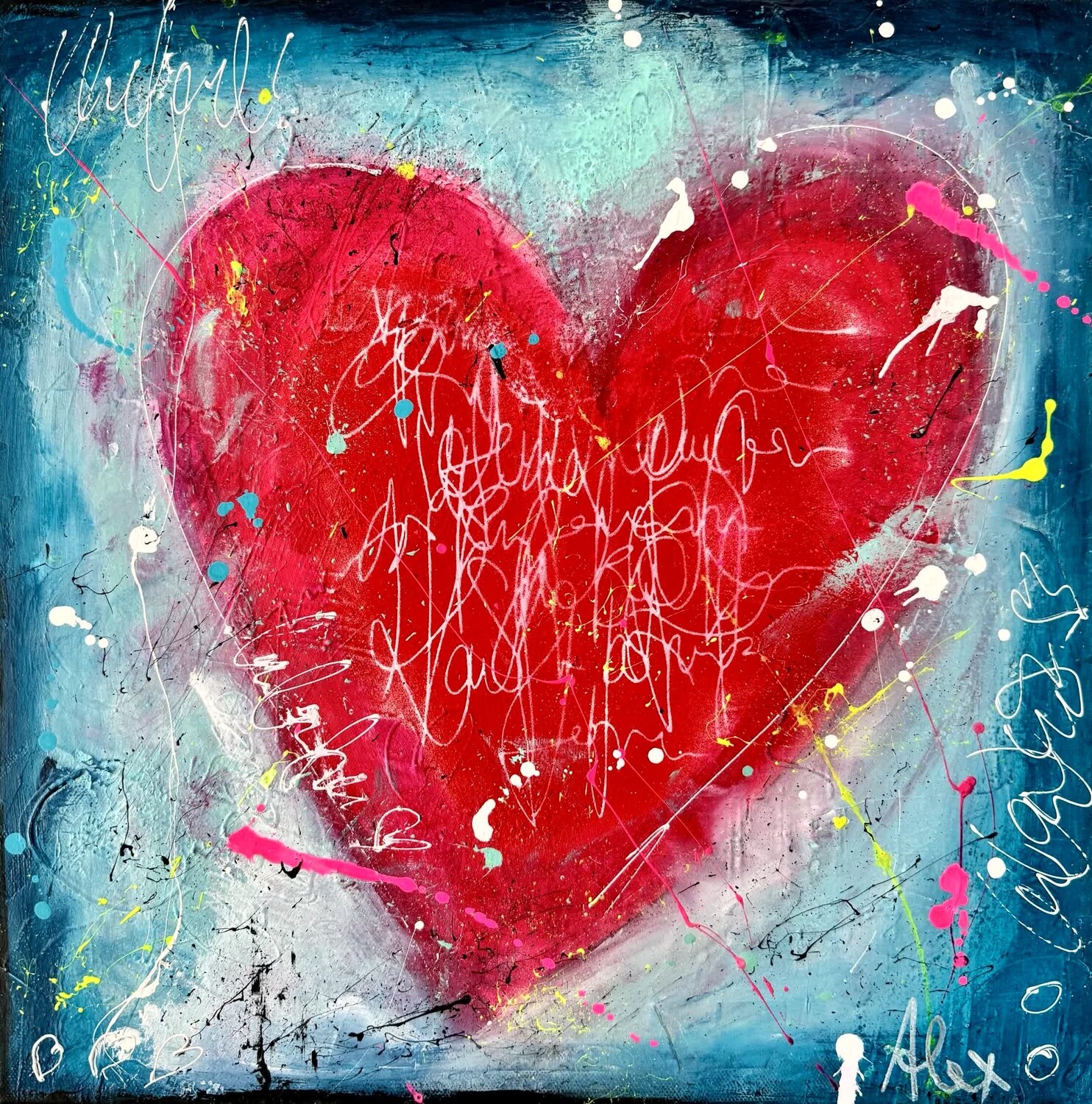 HEARTBEAT 2 Alexandra Machmar Original painting for sale