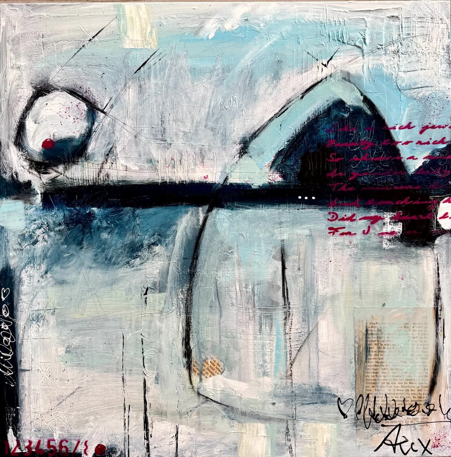 ALMOST SILENCE Alexandra Machmar Original painting for sale