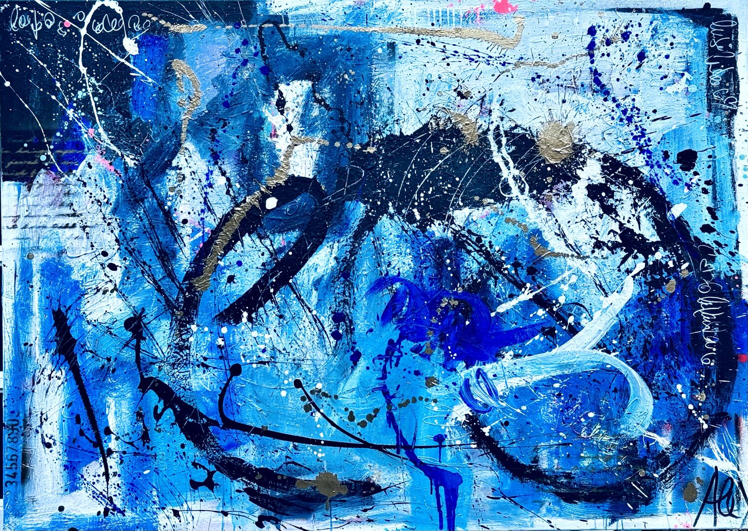 SPUREN DER ERINNERUNG Alexandra Machmar Original painting for sale