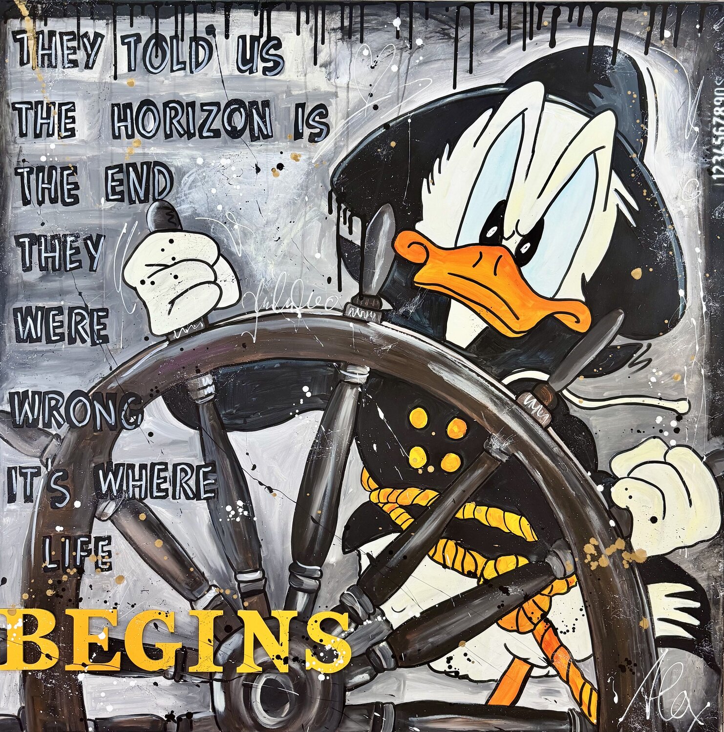 IT `S WHRE LIFE BEGINS Alexandra Machmar Original painting for sale