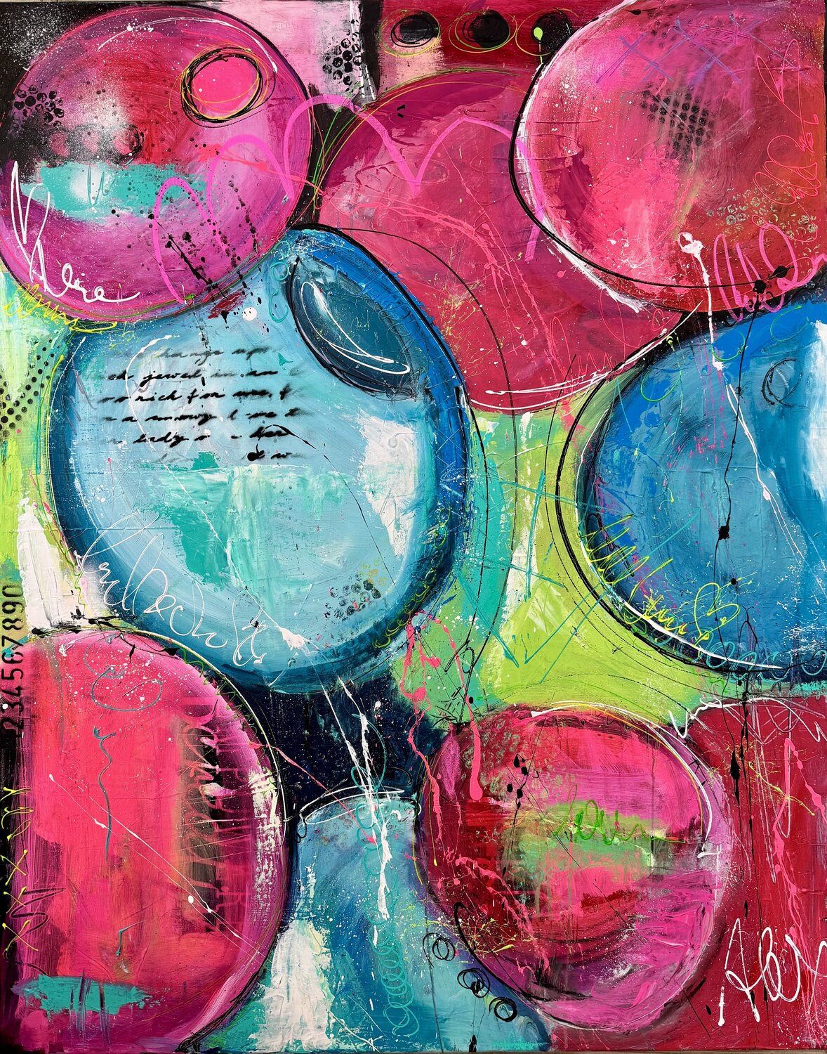 UND DAZWISCHEN WIR Alexandra Machmar Original painting for sale