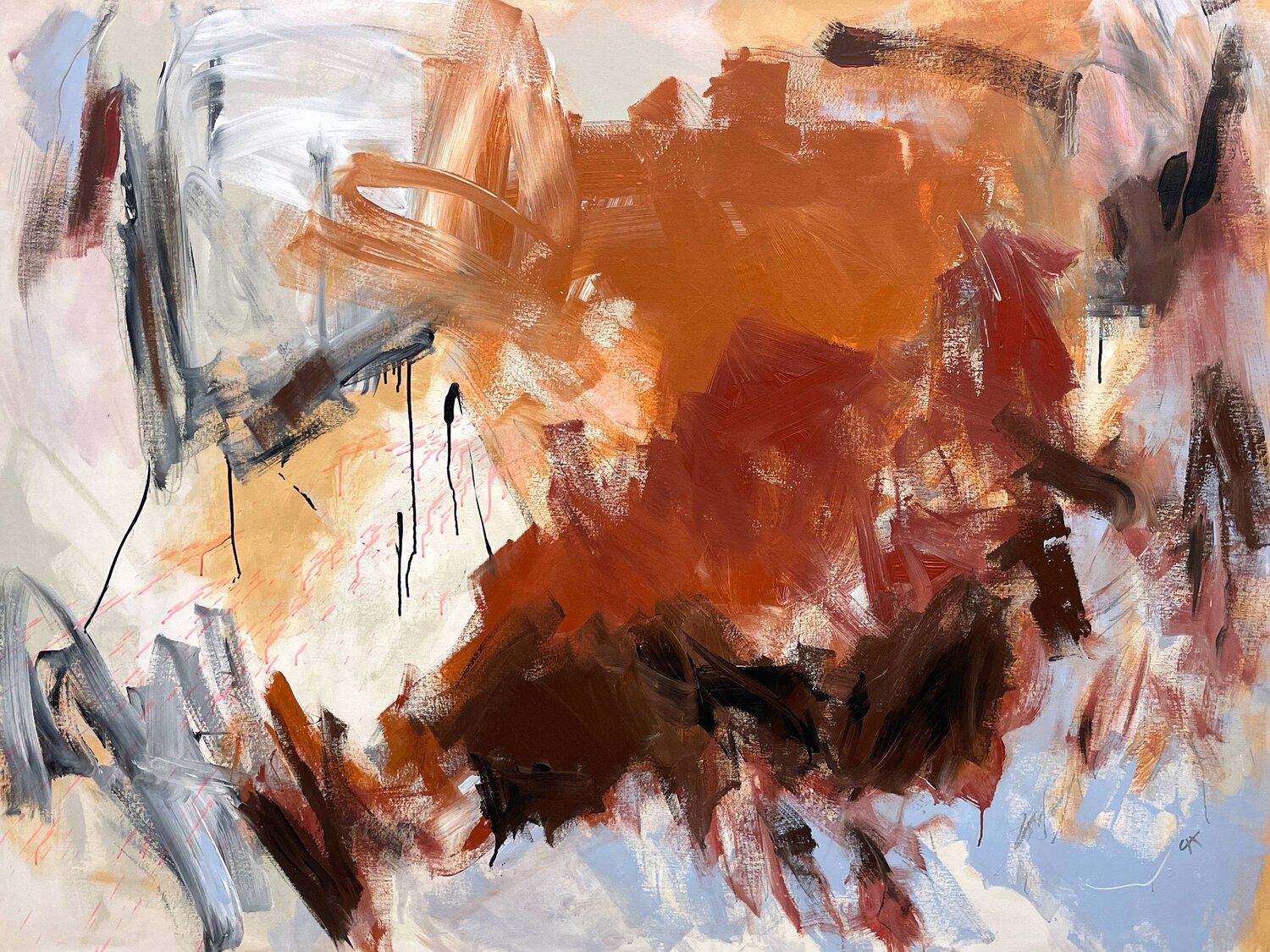 Middle Of Nowhere Cheryl Harrison Original painting for sale