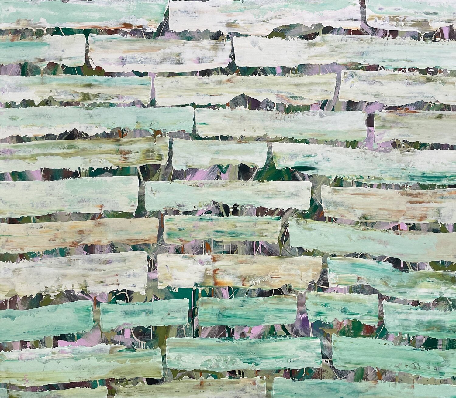 Serene Green Cheryl Harrison Original painting for sale