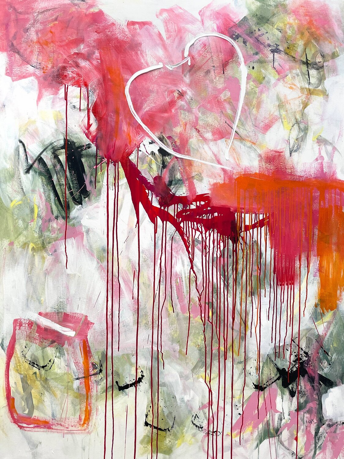 Strawberry Lane Cheryl Harrison Original painting for sale