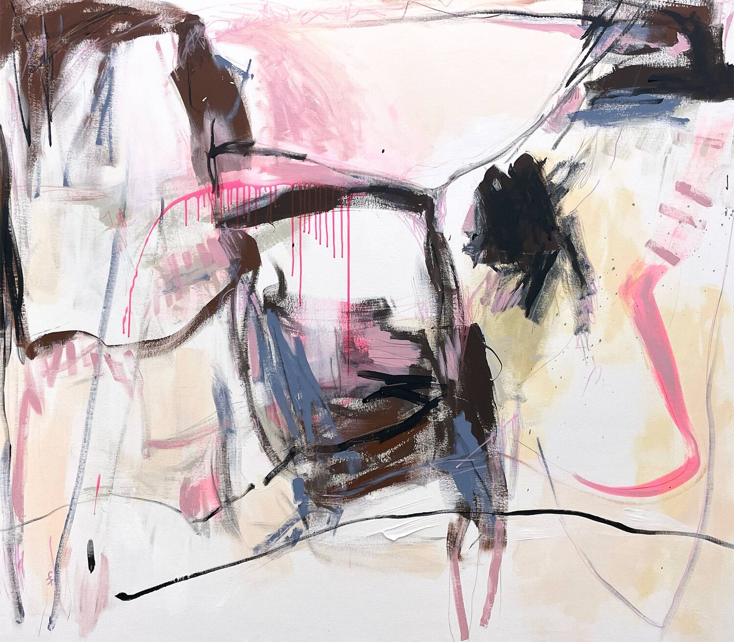 Pink Limits Cheryl Harrison Original painting for sale