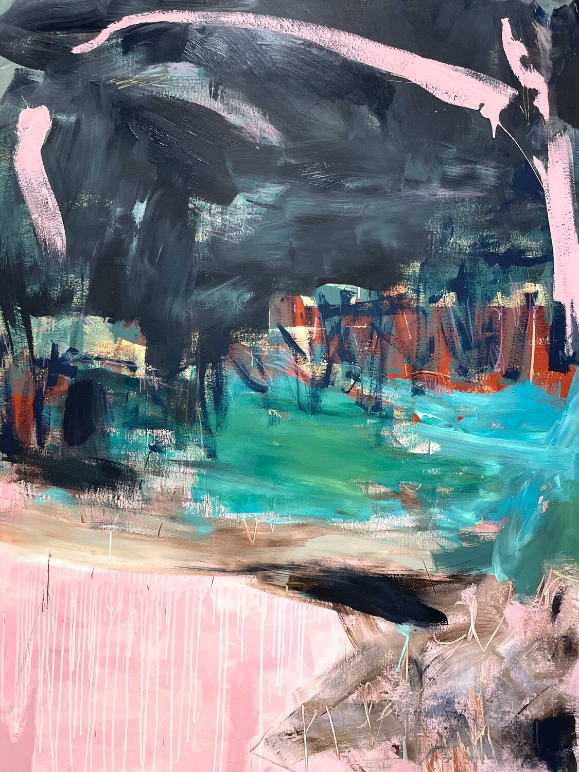 Silver Lining Cheryl Harrison Original painting for sale
