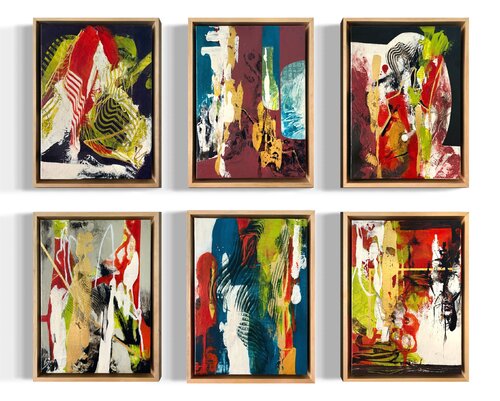 Agree to Disagree I - VI by Peisy Ting, Painting for Sale on Select