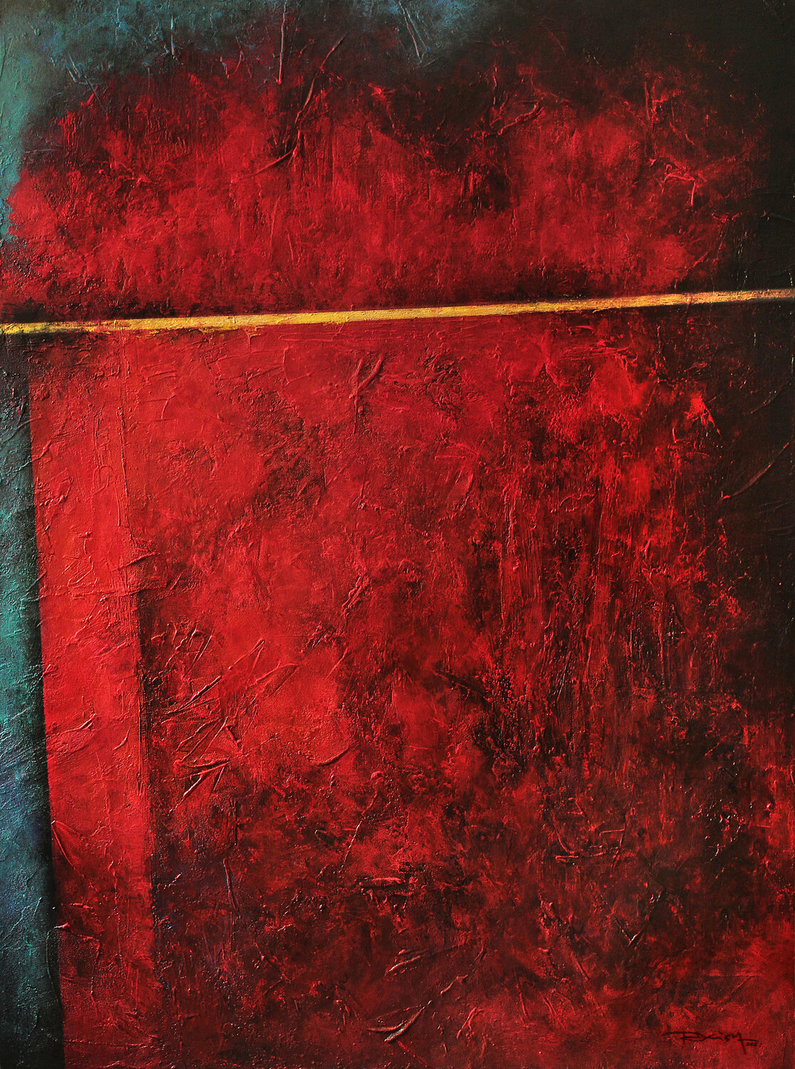 Crimson Sky Peisy Ting Original painting for sale