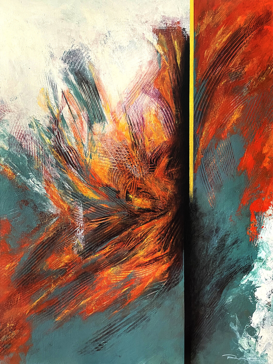 Dancing Warrior Peisy Ting Original painting for sale
