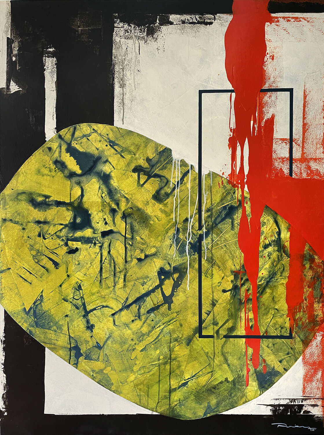 Conflict Peisy Ting Original painting for sale
