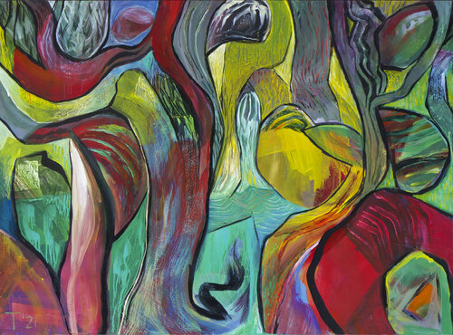 'WATER STORY' by Tillian ·, Painting for Sale on Select