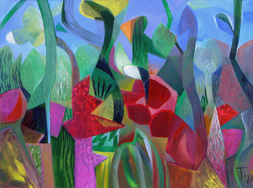 'LANDSCAPE WITH SHELLS' by Tillian ·, Painting for Sale on Select