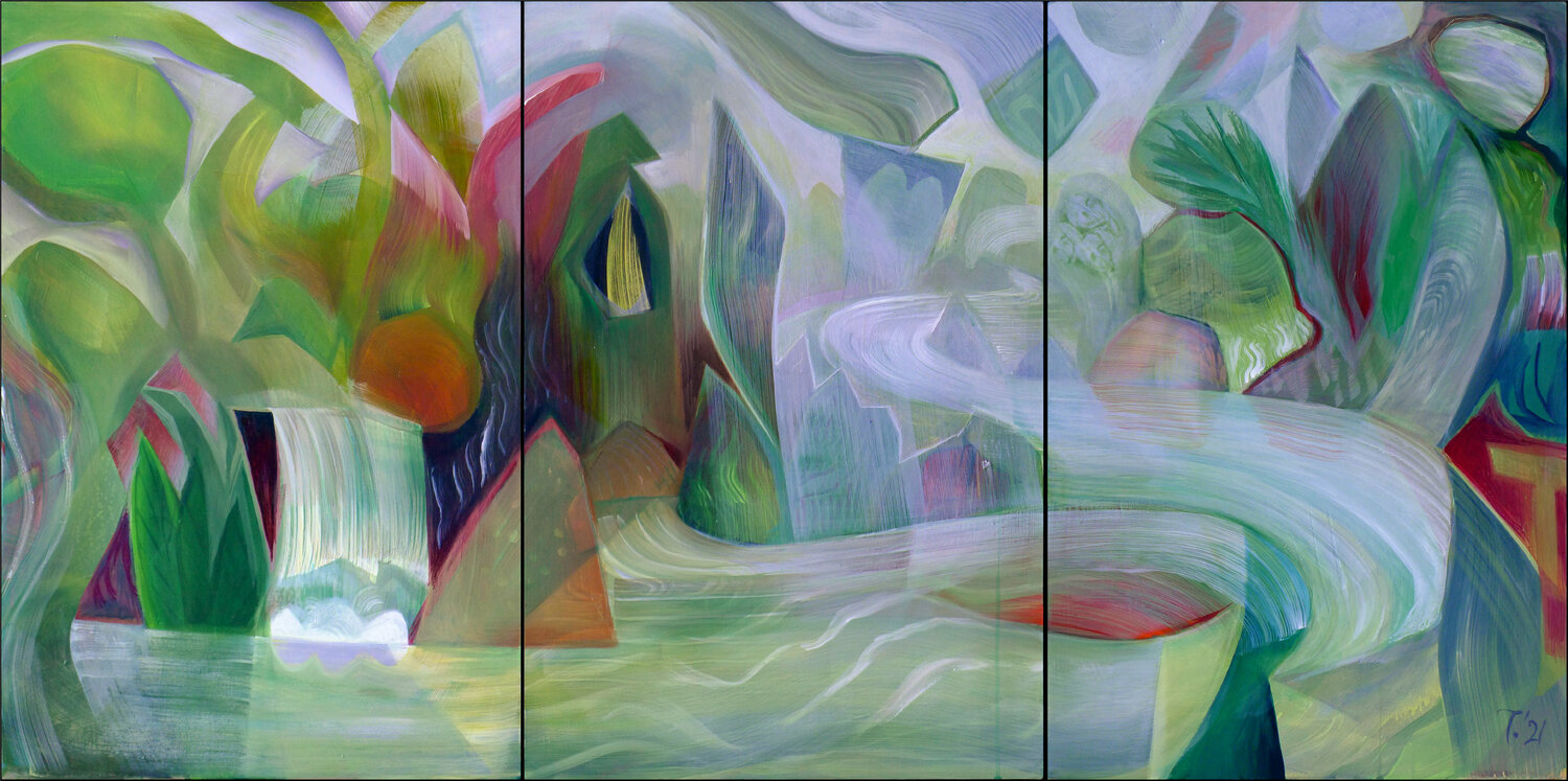 ‘CRY OF THE RIVER’ Tillian · Original painting for sale