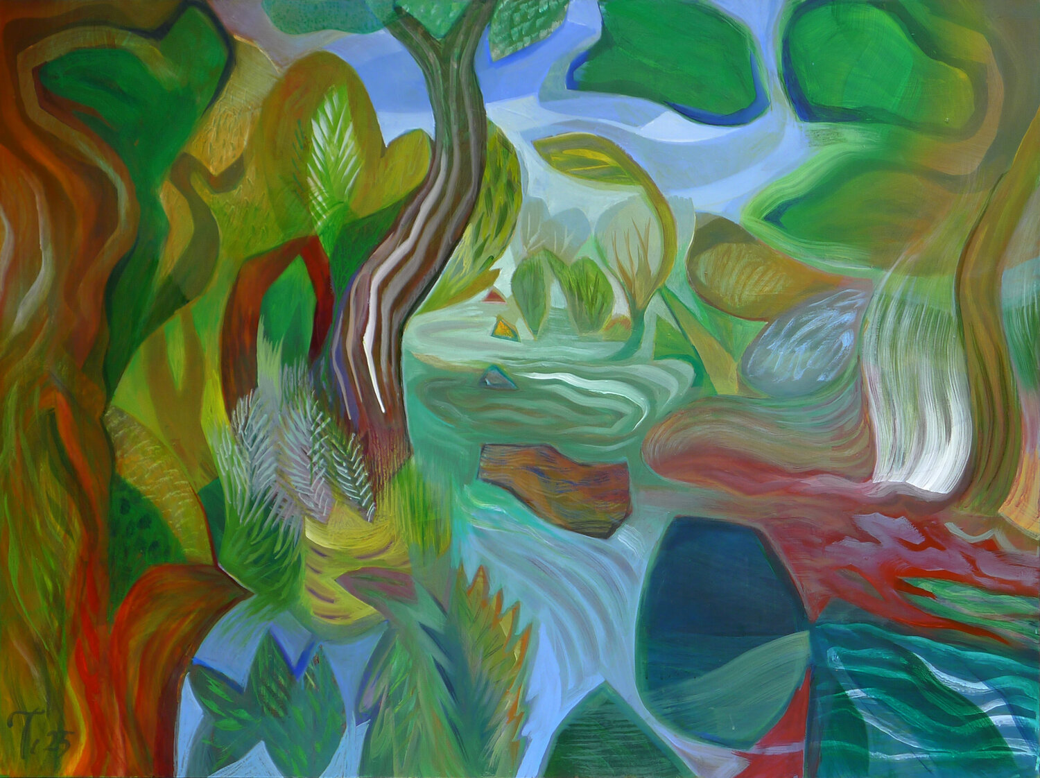 ‘Stepping Stones’ Tillian · Original painting for sale