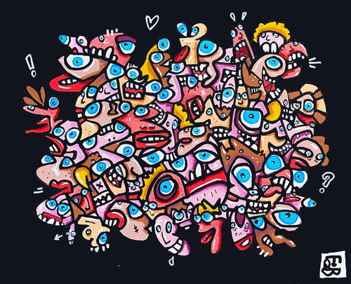 Retraités by Frob, Painting for Sale on Select
