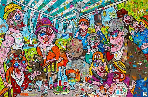Ca graille à Chatou by Frob, Painting for Sale on Select