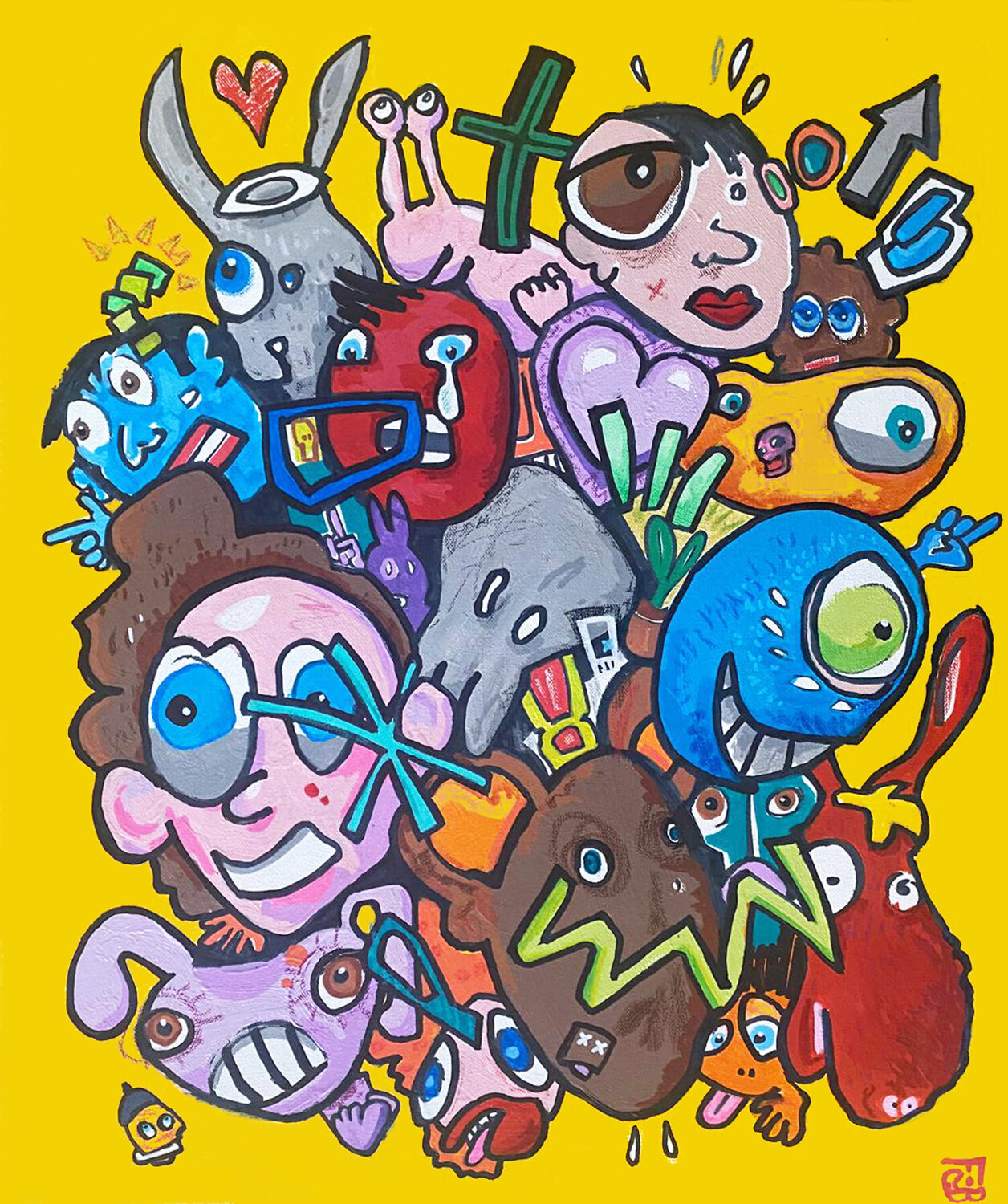 jour de match Frob Original painting for sale