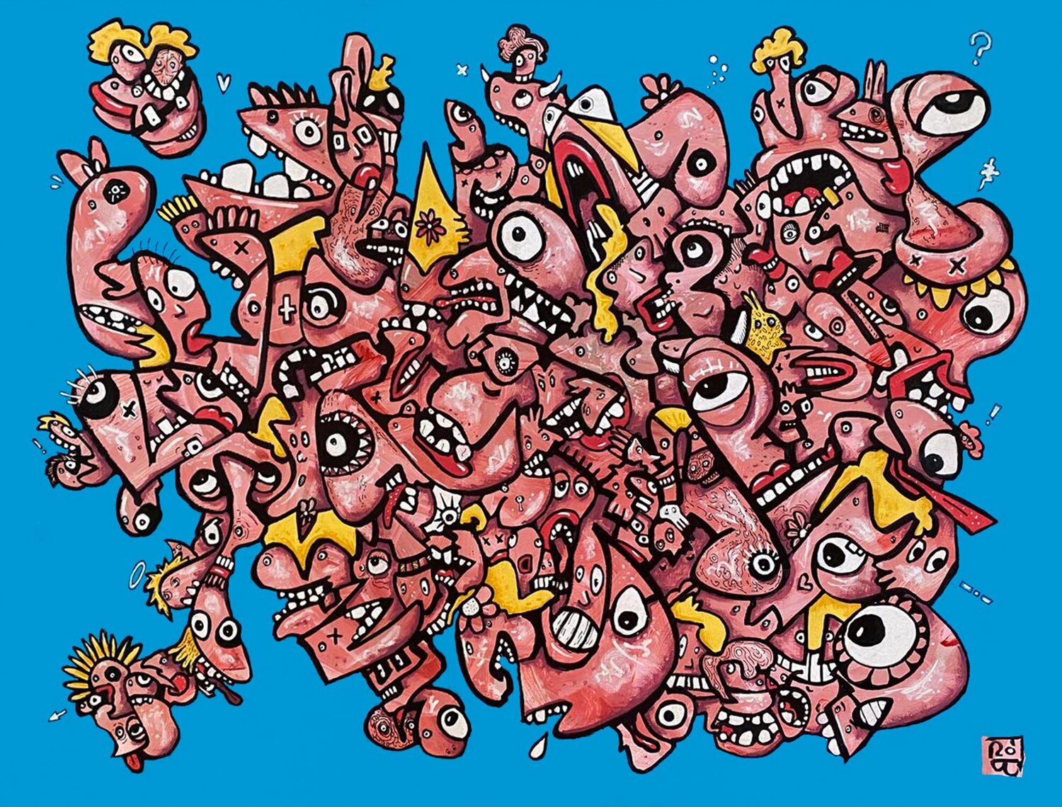 Obliques Frob Original painting for sale