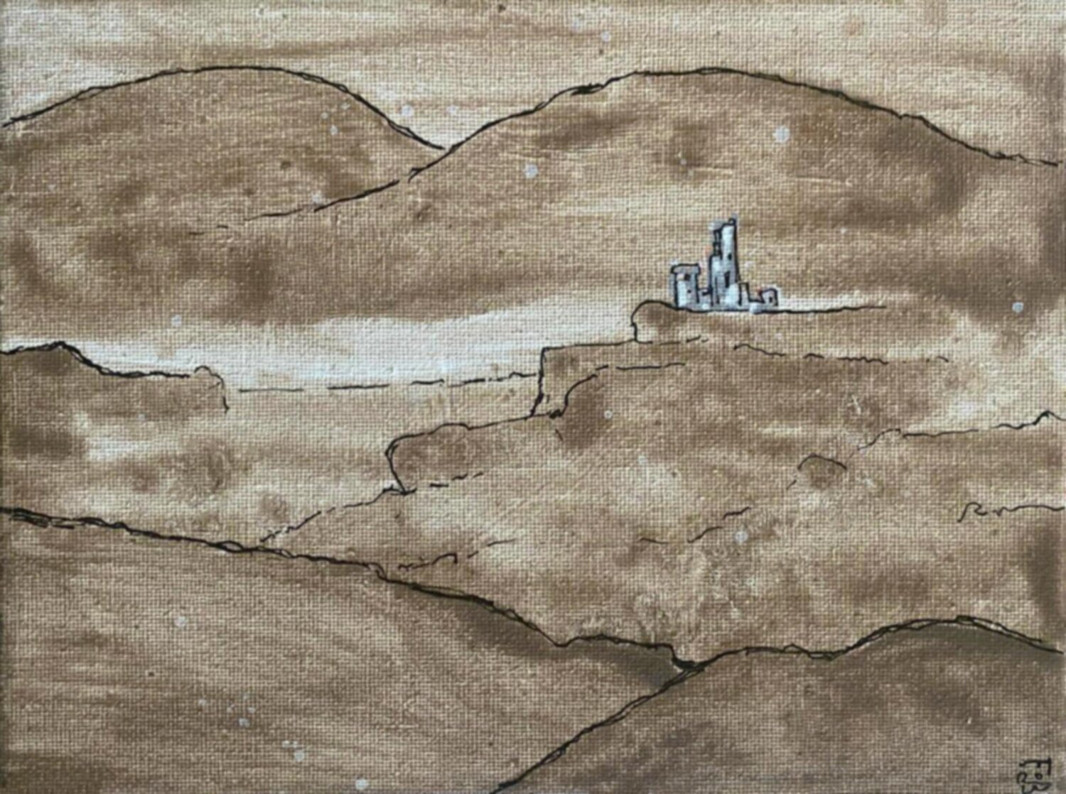 Kastell 1 Frob Original painting for sale