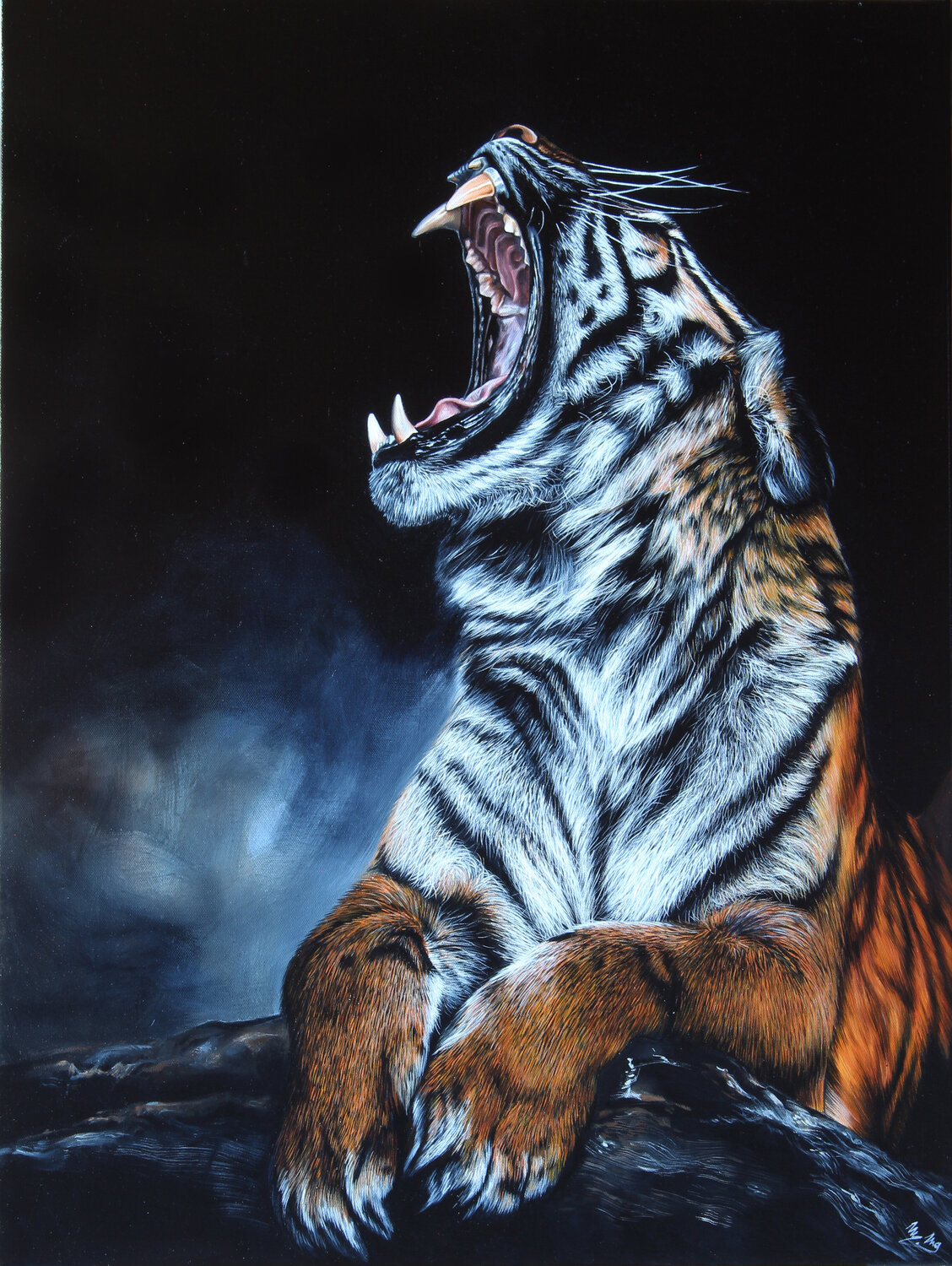 Tiger Marie Madej Original painting for sale