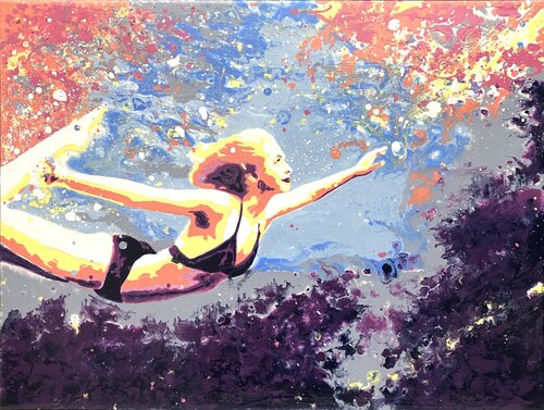 Warm Summer Sun, Shine - Study in tone by Kerry A. Inkster, Painting for Sale on Select