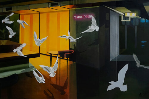 Onlyness (Think Poetic) by Marit Otto, Painting for Sale on Select