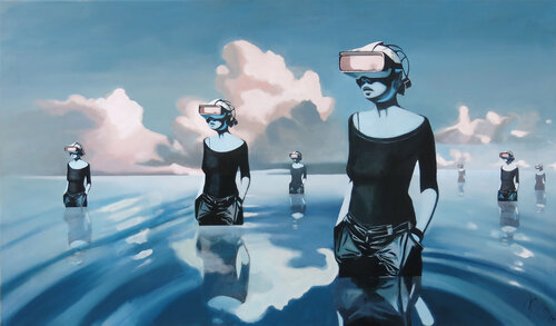 Sea Of Tranquility by Marit Otto, Painting for Sale on Select