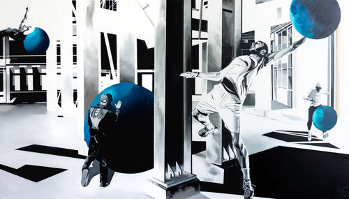 Man's World by Marit Otto, Painting for Sale on Select