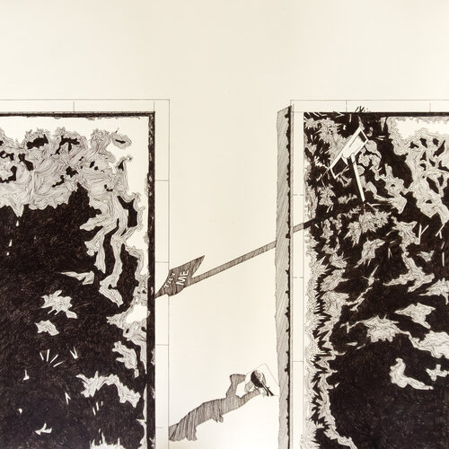 T (a junction) by Marit Otto, Drawing for Sale on Select