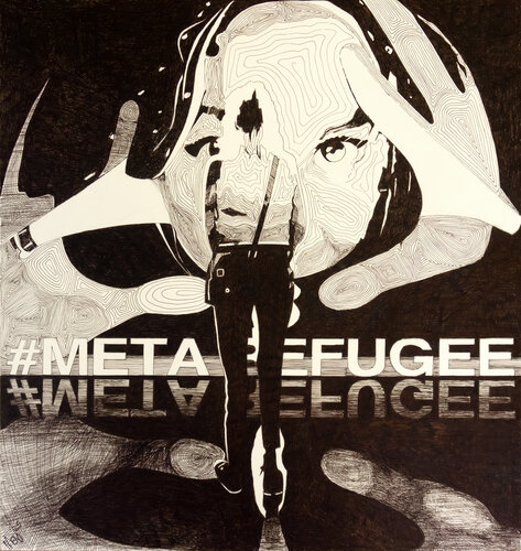 META REFUGEE by Marit Otto, Drawing for Sale on Select