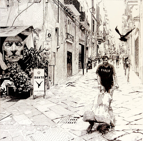 A Divine Comedy by Marit Otto, Drawing for Sale on Select