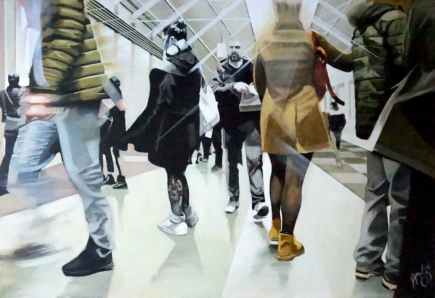 Hunter-Gatherer (Jager- Verzamelaar) Marit Otto Original painting for sale