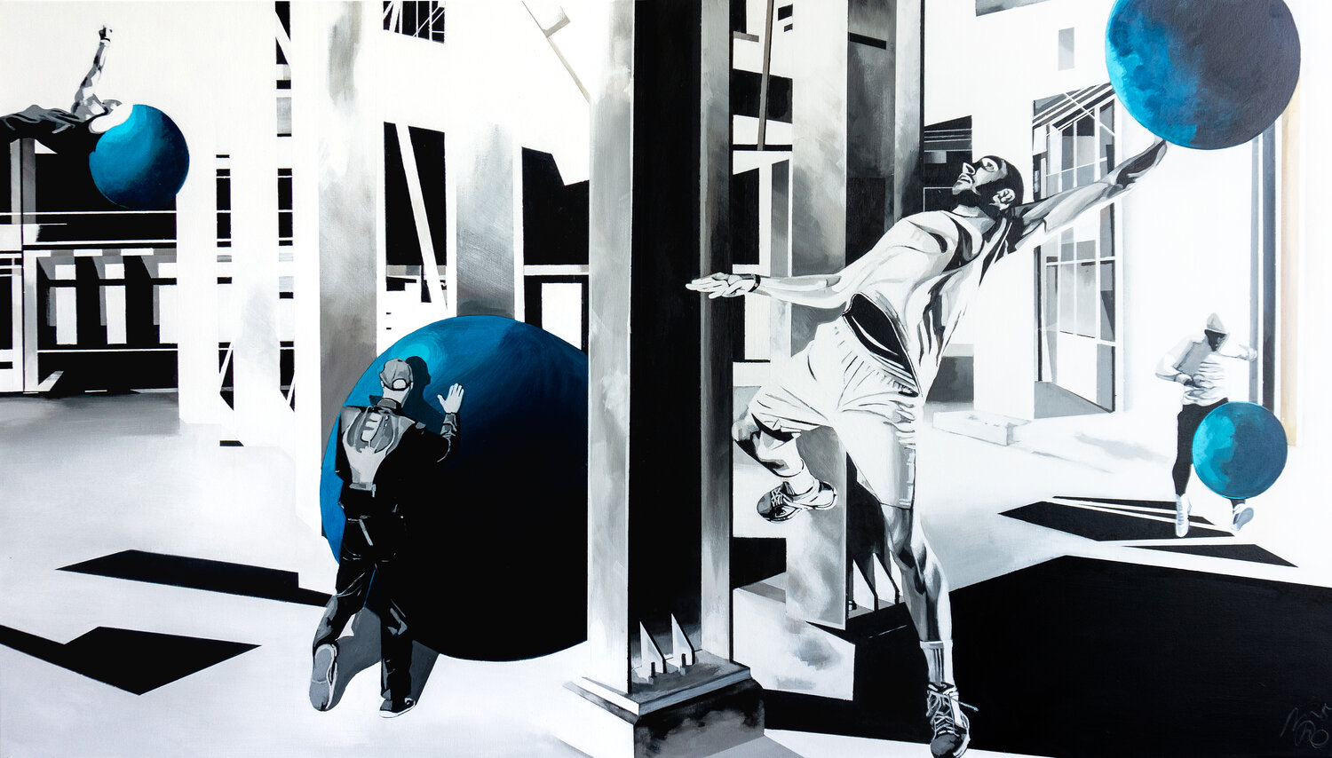 Man's World Marit Otto Original painting for sale