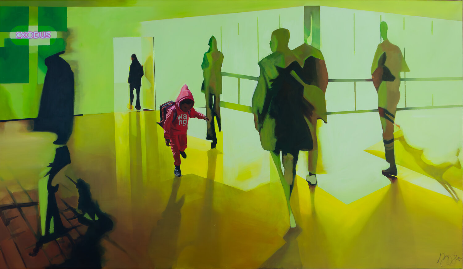 Space Invaders Marit Otto Original painting for sale
