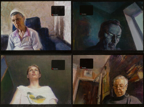Estrangement (Zoom) by Anastasia Borodina, Painting for Sale on Select
